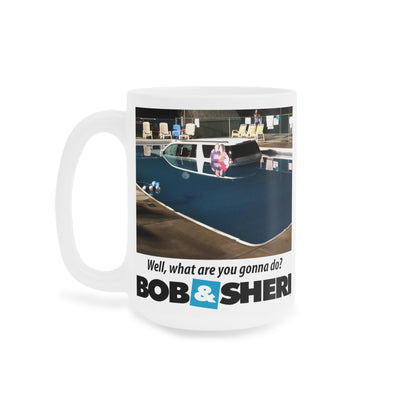 Car in Pool Ceramic Mugs (11oz\15oz\20oz)