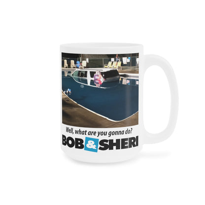 Car in Pool Ceramic Mugs (11oz\15oz\20oz)