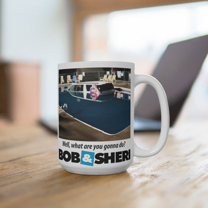 Car in Pool Ceramic Mugs (11oz\15oz\20oz)