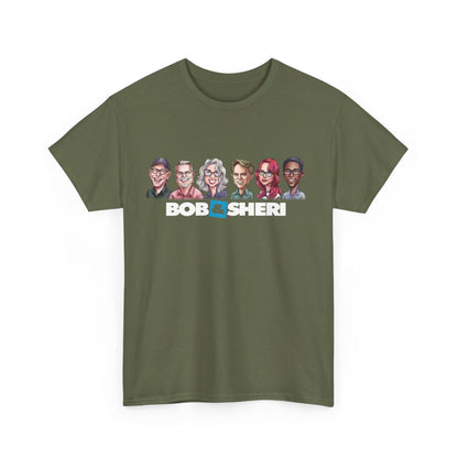 Bob & Sheri Caricature Unisex Heavy Cotton Tee