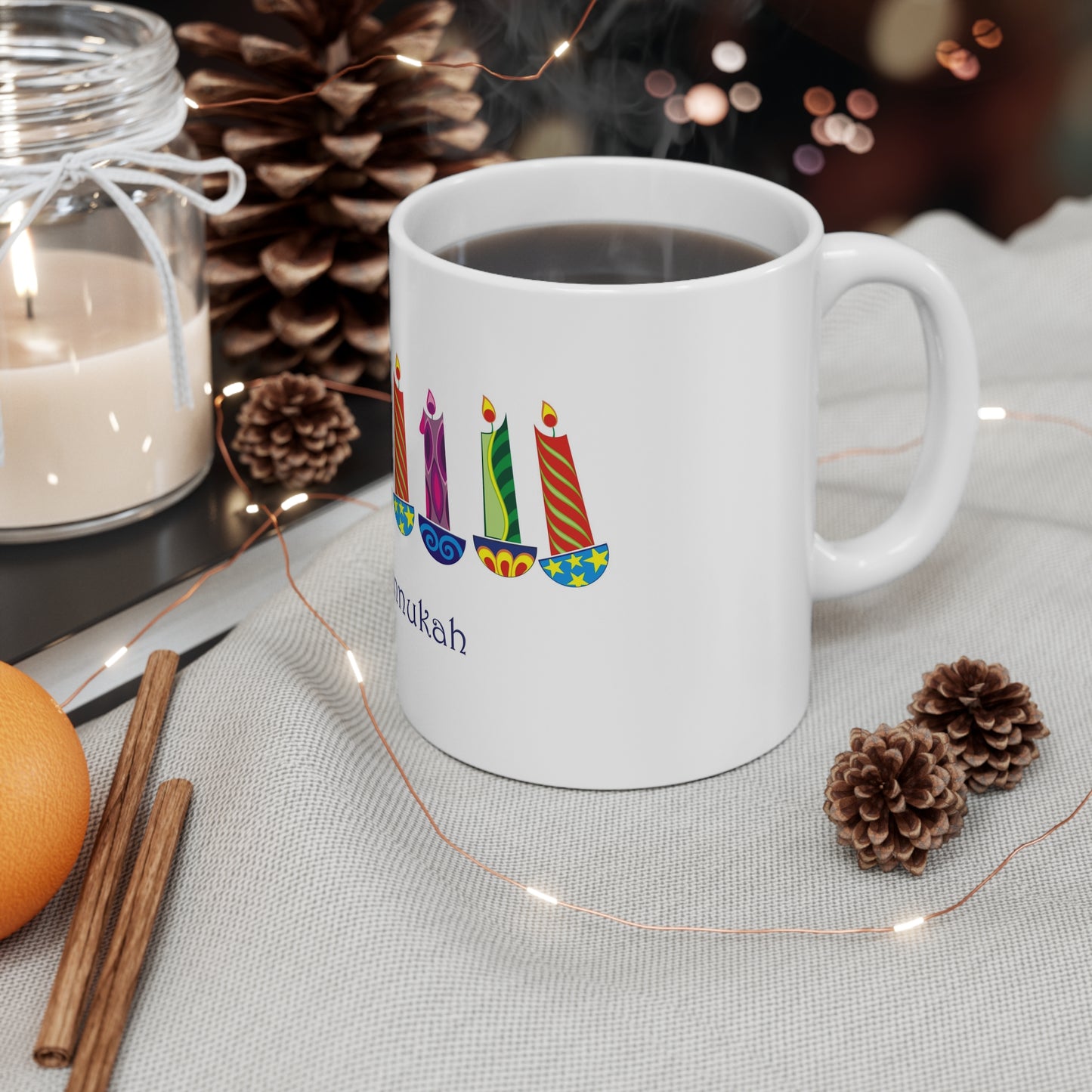 Happy Hanukkah Mug 11oz