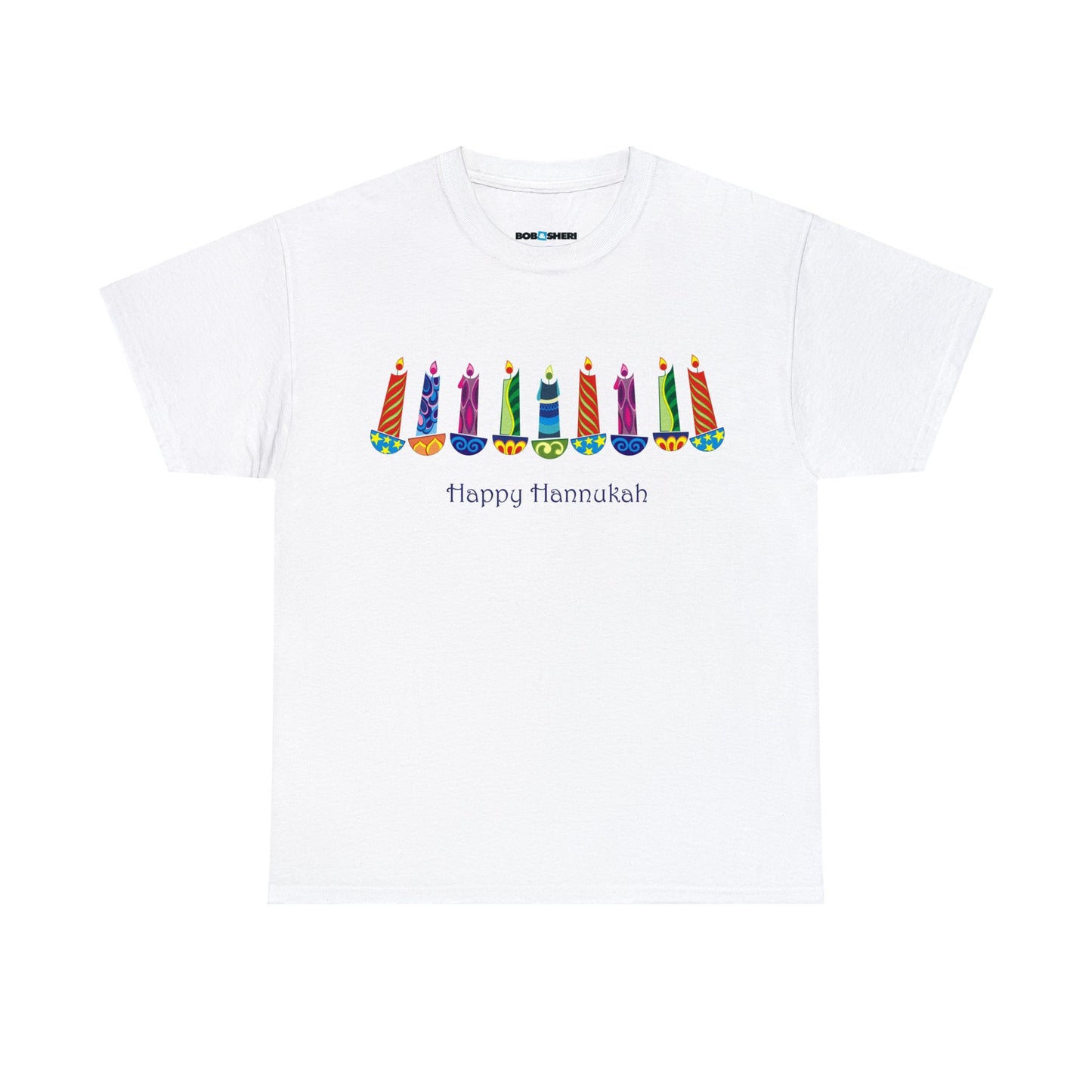 Happy Hanukkah Unisex Heavy Cotton Tee