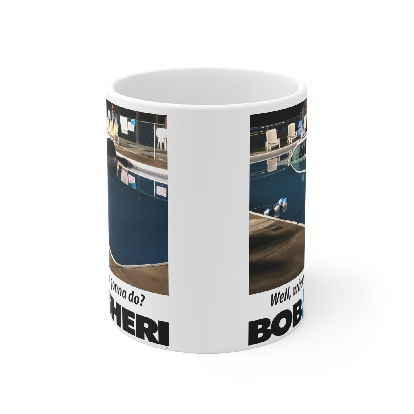 Car in Pool Ceramic Mugs (11oz\15oz\20oz)