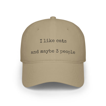 Food. Pets. Murder Low Profile Baseball Cap