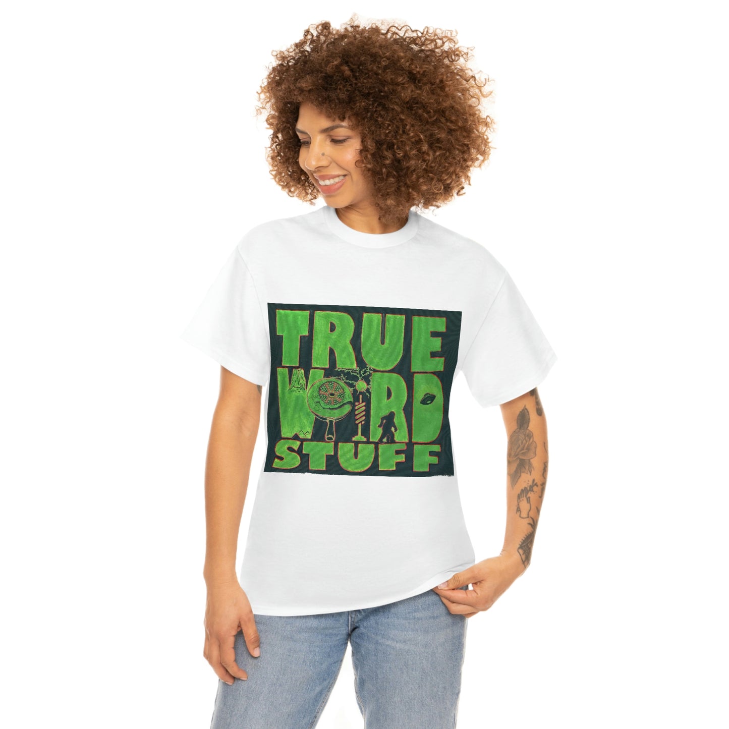 True Weird Stuff Heavy Cotton T